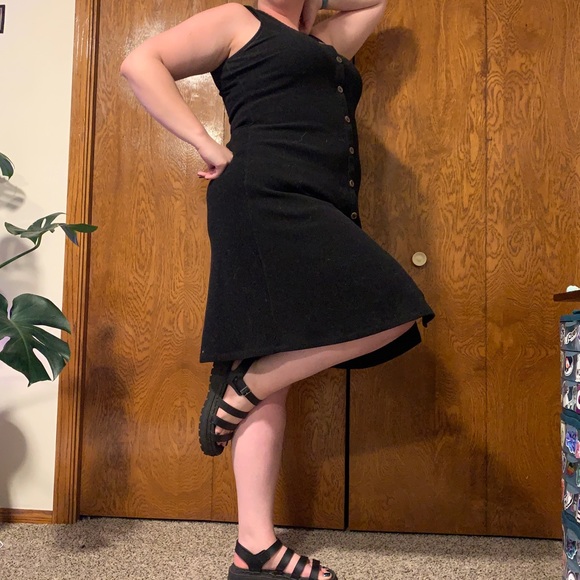 Old Navy midi button down sweater tank dress. - Picture 5 of 6